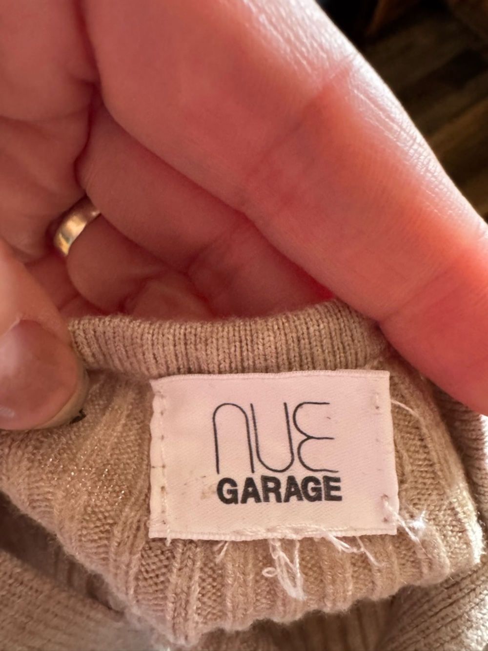 Garage Beige Ribbed Knit Tank - Picture 8 of 8